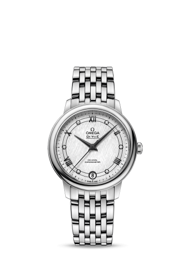 Omega De Ville Prestige Co-Axial 32.7 Stainless Steel / Vintage Silk Silver / Bracelet